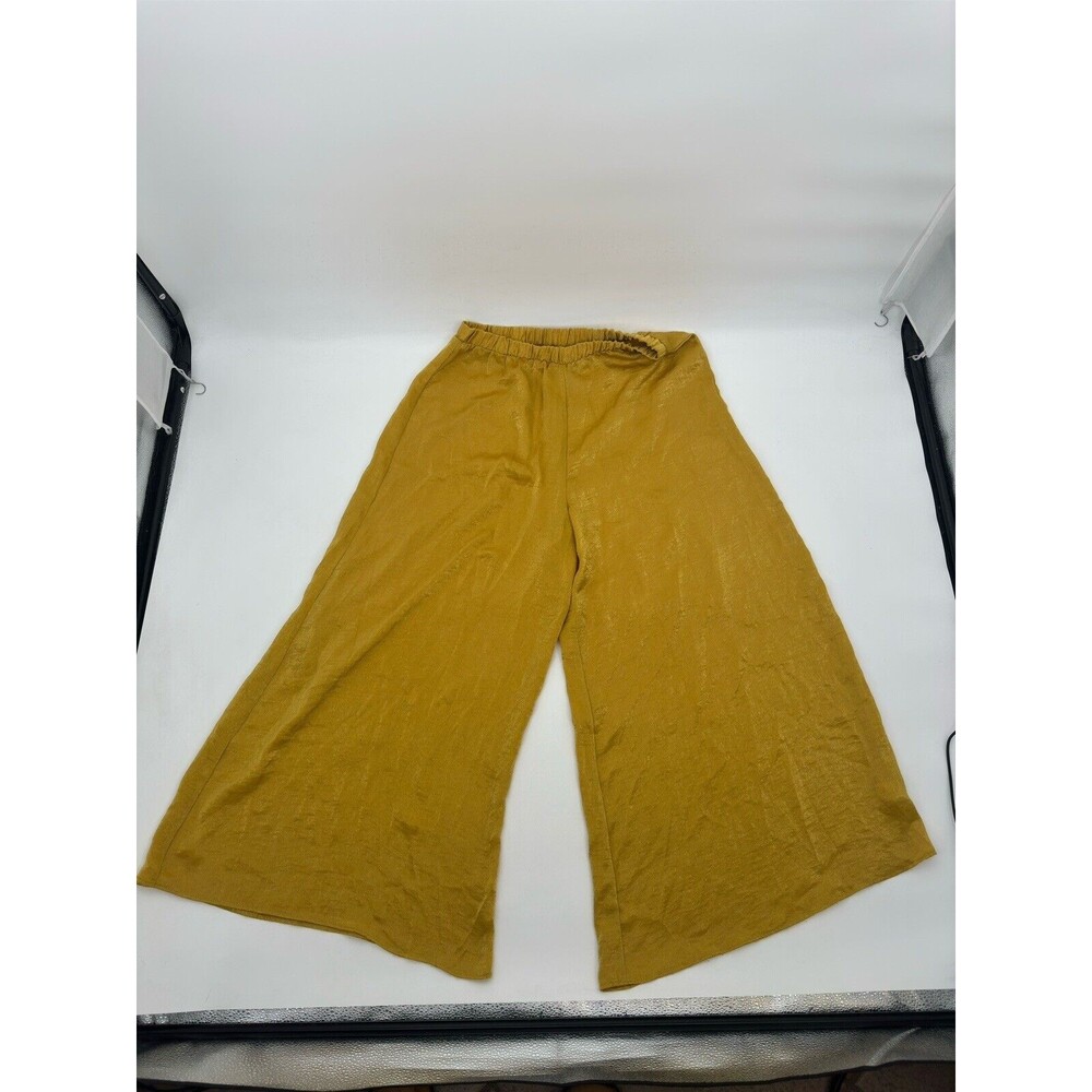 Revolve Show Me Your Mumu Golden Yellow Wide-Leg Light weight Pants Large